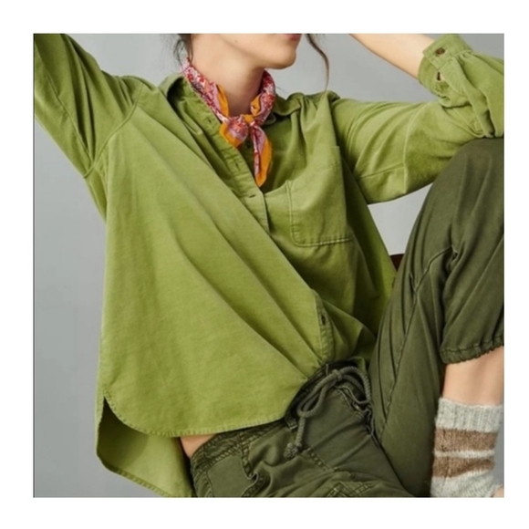 ▪︎Anthro▪︎Pilcro Sagourney Corduroy Button Down Shirt - Picture 3 of 8
